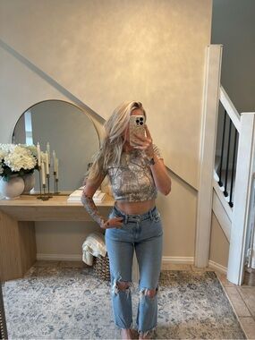 Abercrombie high waist ankle straight jeans - curve love